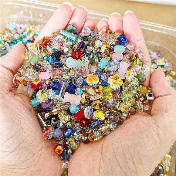 Half Pound Assorted Glass Beads - Picture 7 of 7